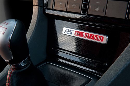 Interior of Ford Focus RS500 Interior of Focus RS500