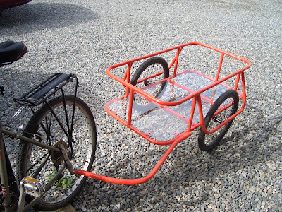 Custom bike trailer I built. Finally complete and hitched up!