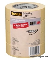 3M 2020 Scotch Masking Tape for Production Painting