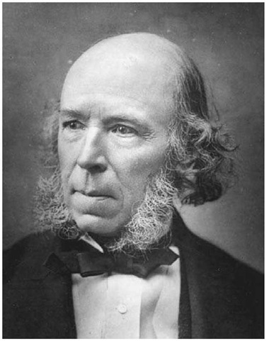 Herbert Spencer. The English philosopher Herbert Spencer— who coined the phrase survival of the fittest—developed an all-encompassing conception of human society and relations based on evolutionary principles.