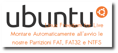 Montare Automaticamente le Partizioni Fat Fat32 e NTFS Ubuntu 10.10 Maverick