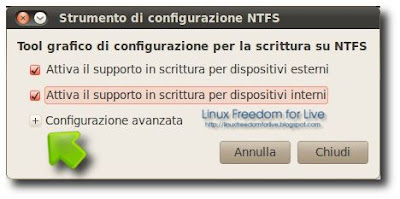 Scrittura per Dispositivi Esterni che interni Ubuntu