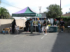 Arrival at the Friday morning registration booth behind Lemo's