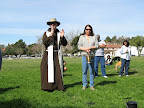 The priest (Irish I might add) speaking before he blesses each hound.