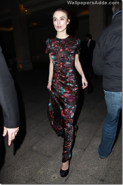 Keira Knightley wearing floor length silk tNMJrWtB_wMl