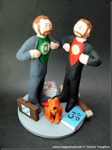 Superhero Themed Wedding Cake Topper