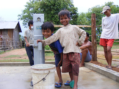 Residents and their children satisfied the well facilities. Residents said taste of water from the well is very tasty 