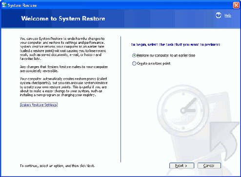 System Restore 1