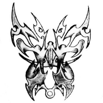 Black Butterfly Tattoo Designs