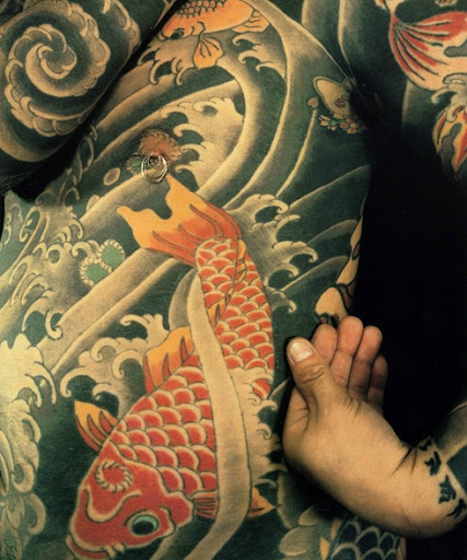 japanese tattoo black and grey