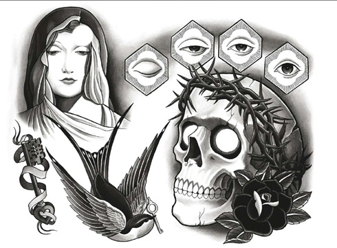 Black And Grey Tattoo Designs