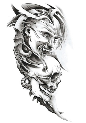 Awesome black and grey tattoo designs