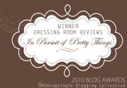 Anthropologie blogger awards