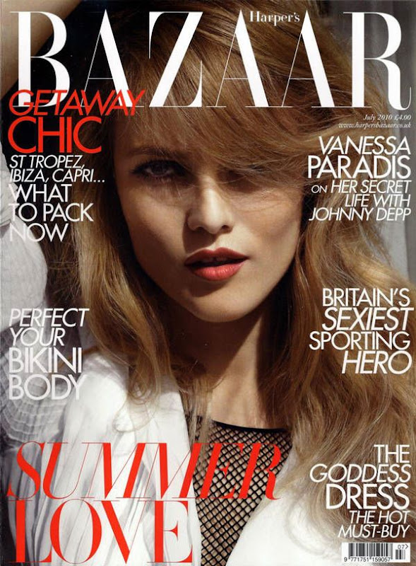 Vanessa Paradis In Harper’s Bazaar UK July 2010