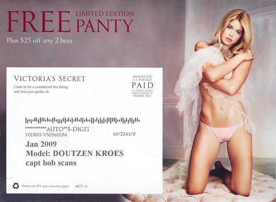 Doutzen Kroes In “Vintage Victoria” Postcard