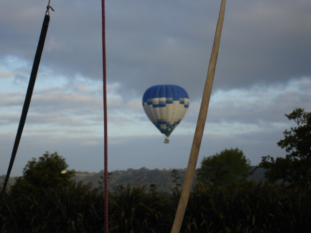 Ochtend ballonvaart in nieuw zeeland