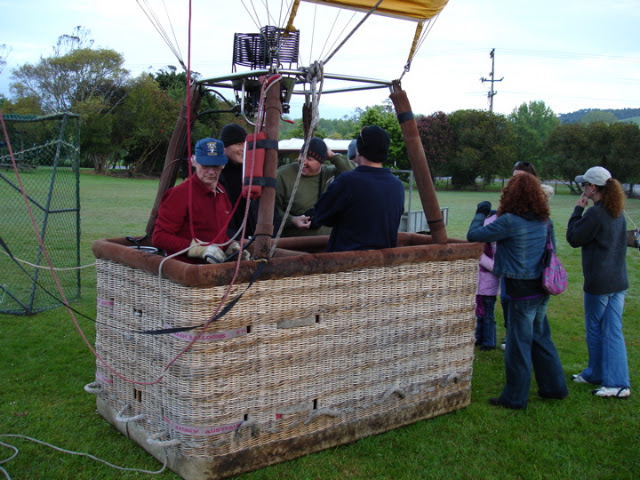 Ochtend ballonvaart in nieuw zeeland