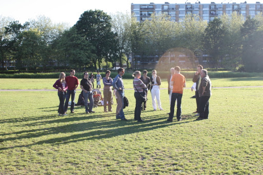 Ballonvaart vanuit het Transwijkpark in Utrecht over Lopik naar Werkendam met 8 personen.
