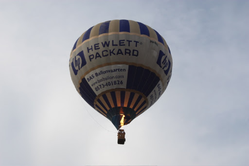 Prive ballonvaart met 5 personen van Arnhem naar Steenderen.