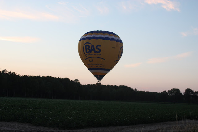 Ballonvaart vanuit Eindhoven langs de A2 naar Nederweert.
