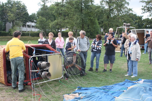 Ballonvaart vanuit Amersfoort met 7 ballonnen tot Boven Leeuwen.