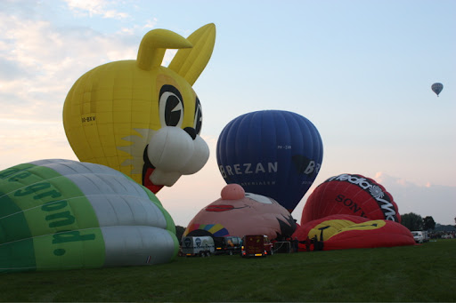 Ballonvaren in Hasselt naar Rouveen met het ballon festijn.