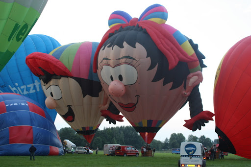 Ballonvaren in Hasselt naar Rouveen met het ballon festijn.