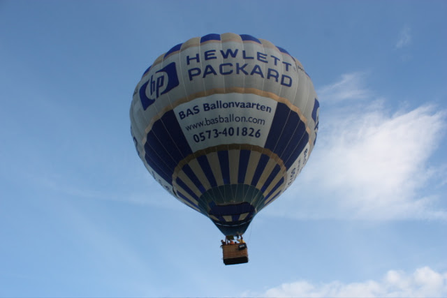 Prive ballonvaart over twente van Wierden naar Haaksbergen.