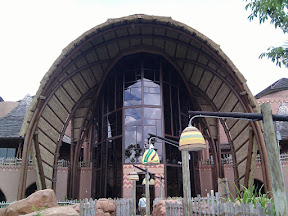 Kidani Village main lobby seen from the Savanna Kidani Village main lobby seen from the Savanna