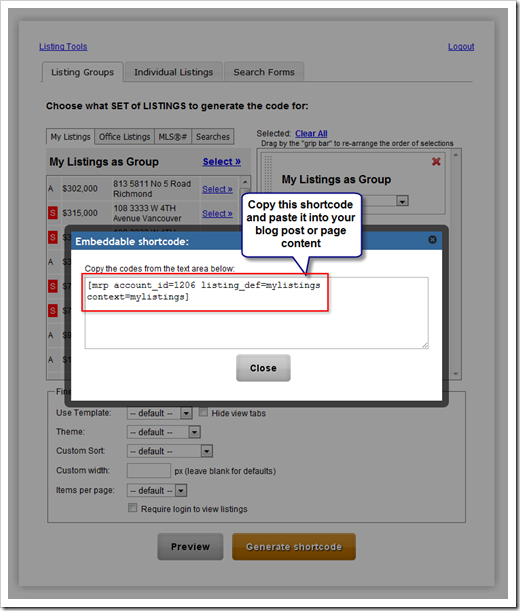 shortcode