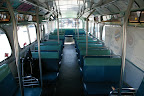Ah! Remember the days when bus seats were comfortable? I have many memories of sitting on those seats growing up, leaning into that metal strip that gave off heat in the winter, struggling to open those stupid windows in the summer and  banging my head against those hard metal rails. I'm not sure if it's a figment of my imagination but I have vague memories of these buses having ashtrays.