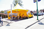The Scientologists had this first aid tent. They also had a bunch of these strange security guards or traffic wardens all over the neighbourhood.
