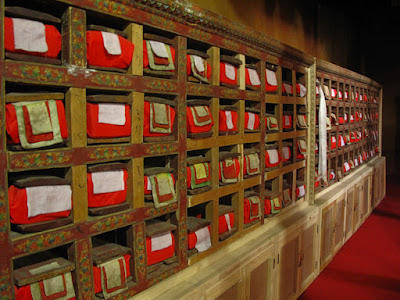 ancient books (tied up) in Leh Palace