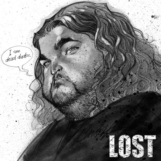  Caricaturas de personagens de Lost