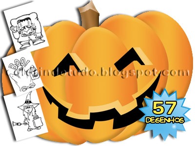 DESENHOS DO DIA DAS BRUXAS PARA COLORIR HELLOWEEN-POST