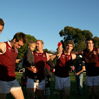 The team celebrates.