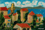 011 - Saint-Tropez - 1991<br />
55 x 38 - 10 F - Acrylique sur toile