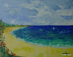 129 - Plum Bay - 2003<br />
18 x 14 - Acrylique sur toile