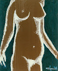 044b - Petite Maman - 1993<br />
46 x 38 - Acrylique sur toile