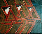 046 - Les Rois Mages - 1993<br />
55 x 46 - Acrylique sur toile