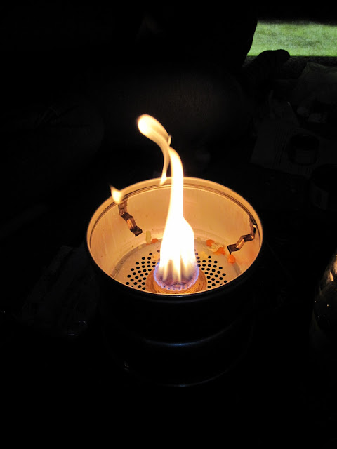 A fire on the Trangia