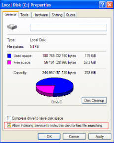 Pengindeksan File pada Windows XP