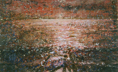 "Wake," 2000, oil on panel, 6"x9.75"