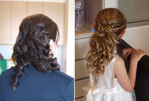 flower girl wedding hair