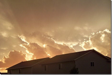 Sunset rainbow