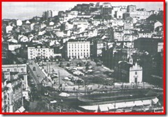 Martim Moniz em 1962 - Lisboa - à direita fica a Capela da Senhora da Saúde