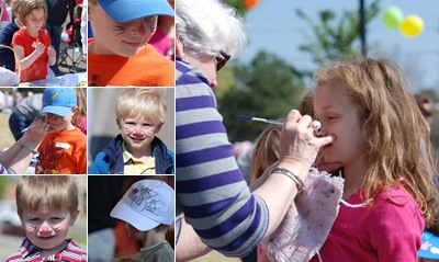 View Hats, Face Painting, and Snacks