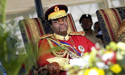 King Mswati III of  Swaziland