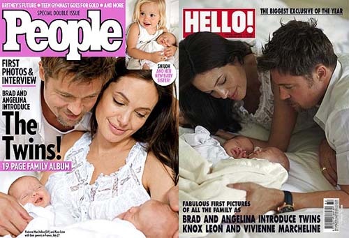 The 13 Most Expensive Celebrity Photos Ever Knox-leon-and-vivienne-marcheline-angelina-jolie-twins%5B2%5D