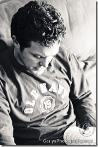 Dylan studying for play-2